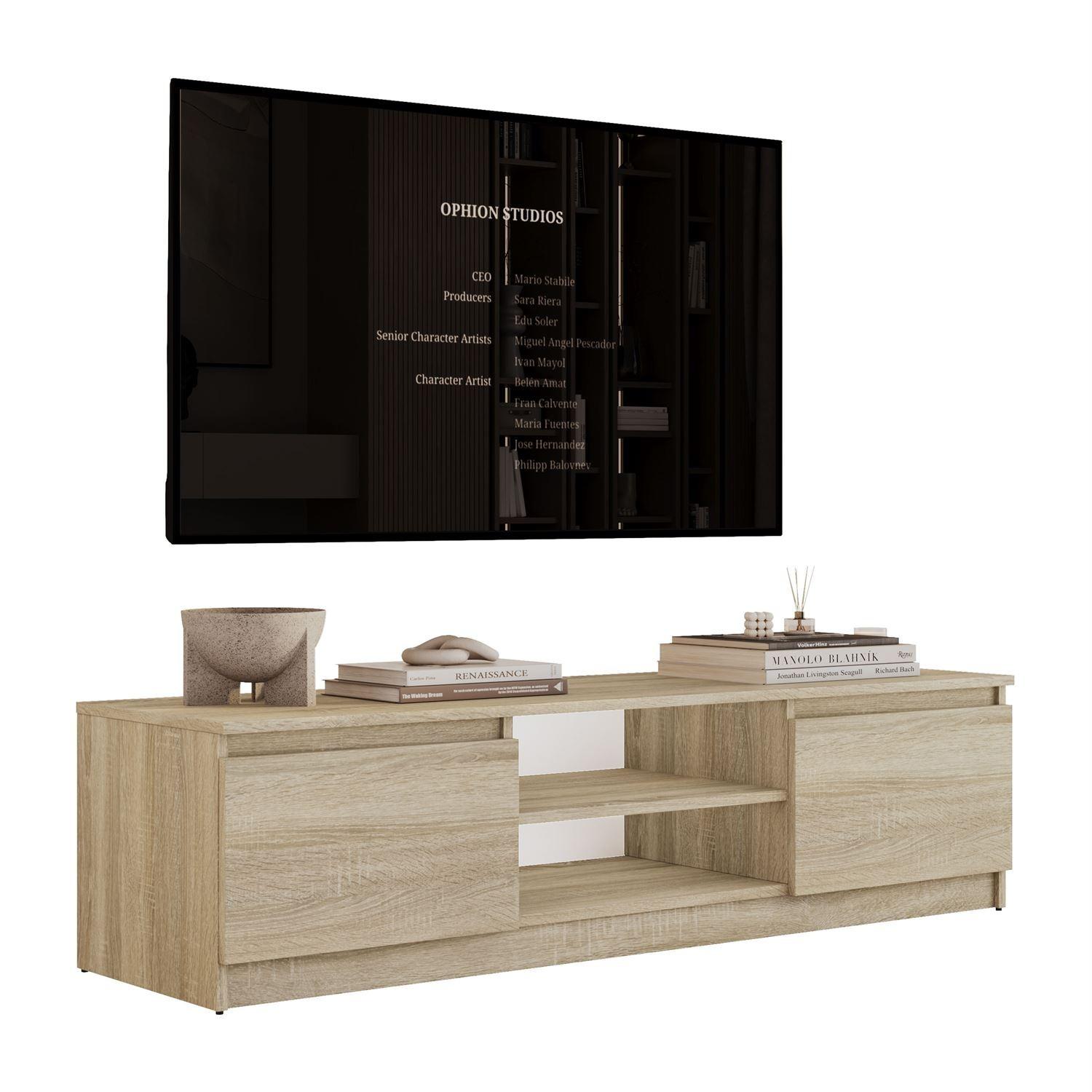 LOWBOARD HANA 140 cm Sonoma Eiche - Sonoma Eiche, Holzwerkstoff (140/36/40cm) - Lookway