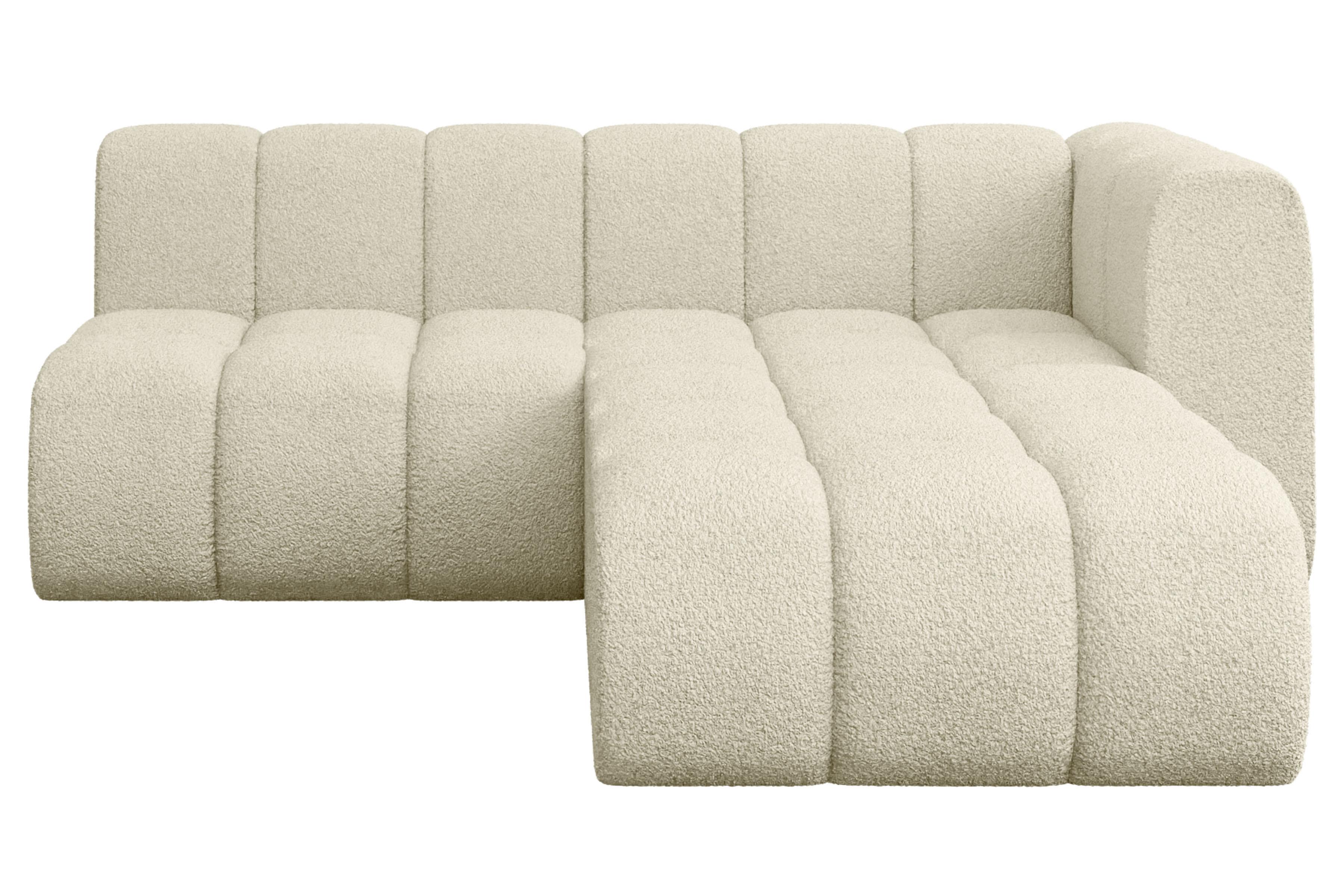 ECKSOFA modulares Sofa Darnel-L1 - 205x177x70 cm Beige - Beige, Holzwerkstoff/Textil (205/177cm) - ALTDECOR