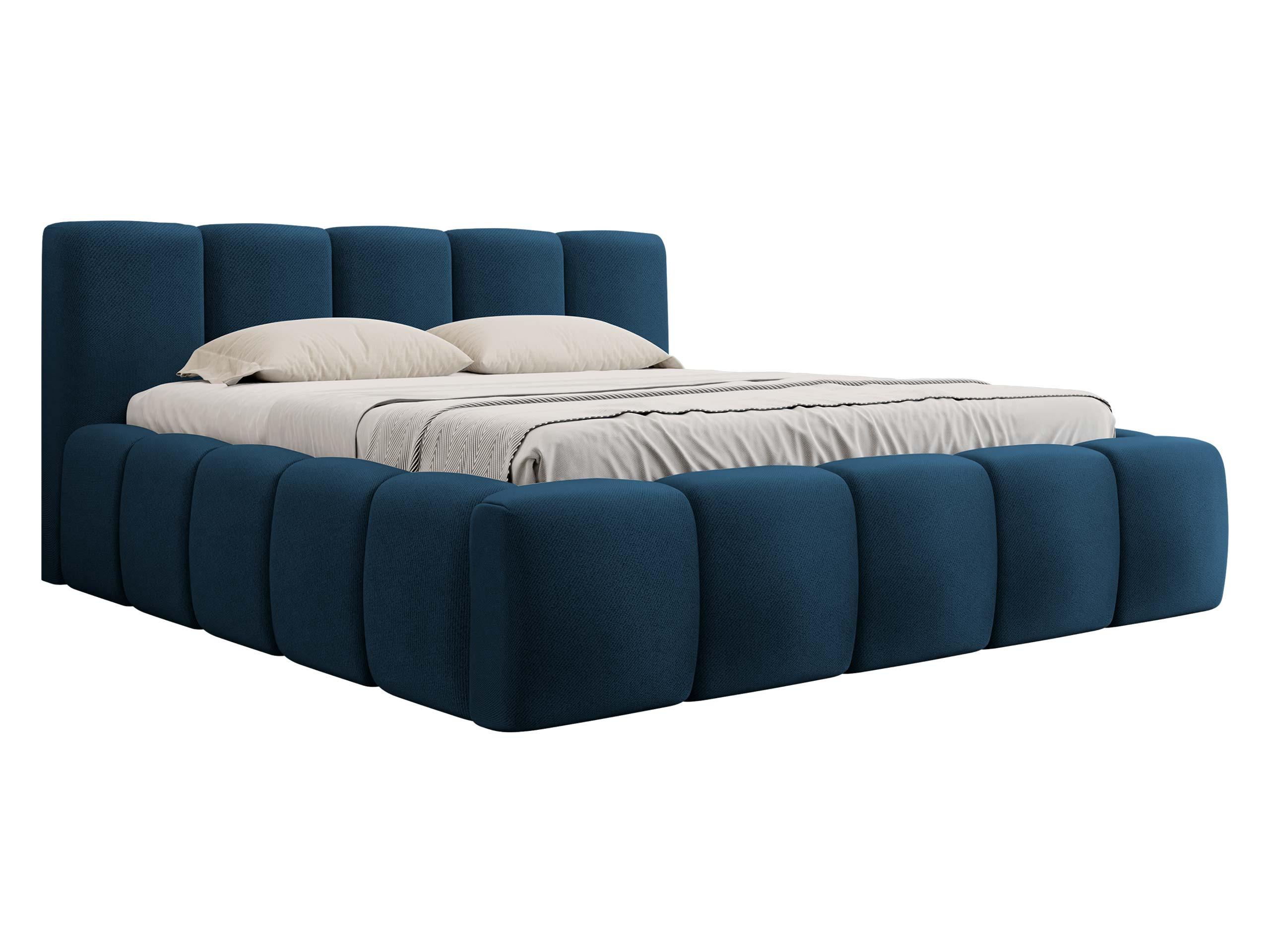 POLSTERBETT Kevson - Blau, Holzwerkstoff/Textil (140/200cm) - MIRJAN24