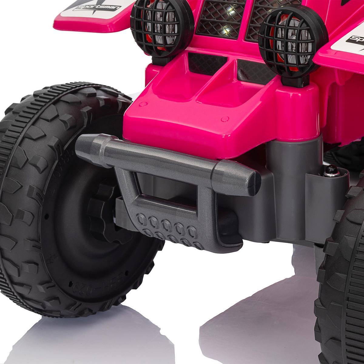 KINDER Elektro-Quad Elektro Kinderquad mit Vorwärts-und Rückwärtsfunktion Rosa - Rosa, Kunststoff/Metall (70.5/42.5/46.5cm) - AIYAPLAY