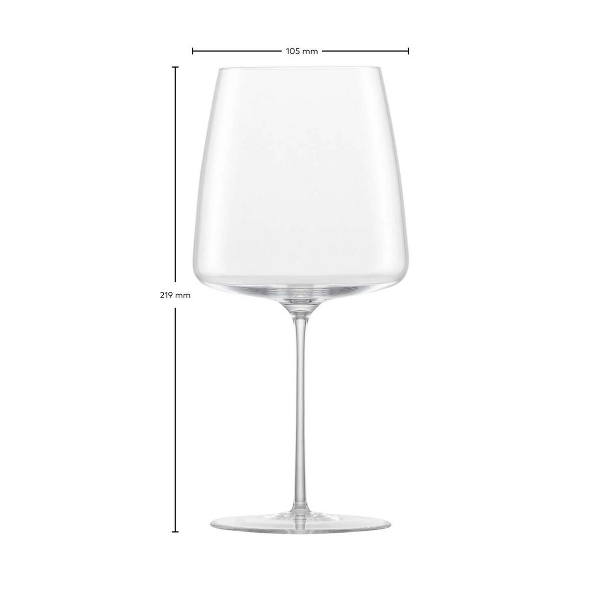 ROTWEINGLÄSER SAMTIG & ÜPPIG Simplify transparent 740 ml 2er Set - Transparent, Glas (0.74L) - Zwiesel Glas