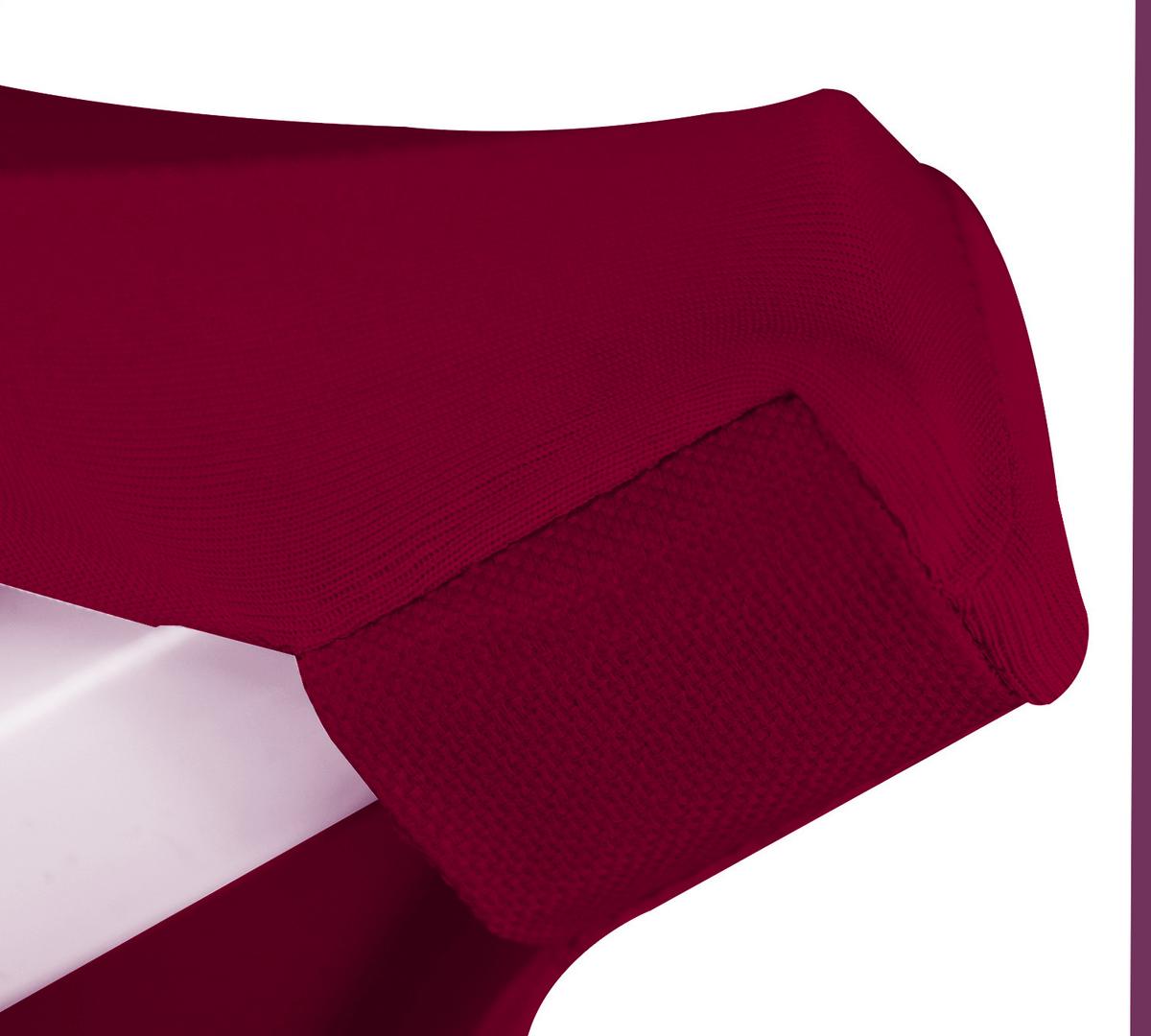STEHTISCHHUSSE Stella Ø 60cm Bordeaux - Bordeaux, Textil (60/120cm) - Beautissu 