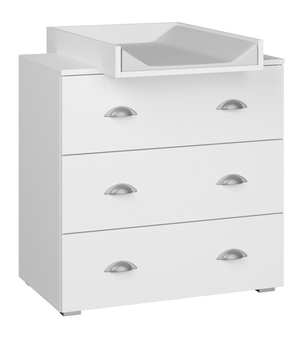 KOMMODE Weiß 80/90/72 - Weiß, Holzwerkstoff (80/90/72cm) - RAUMHIRSCH FURNITURE
