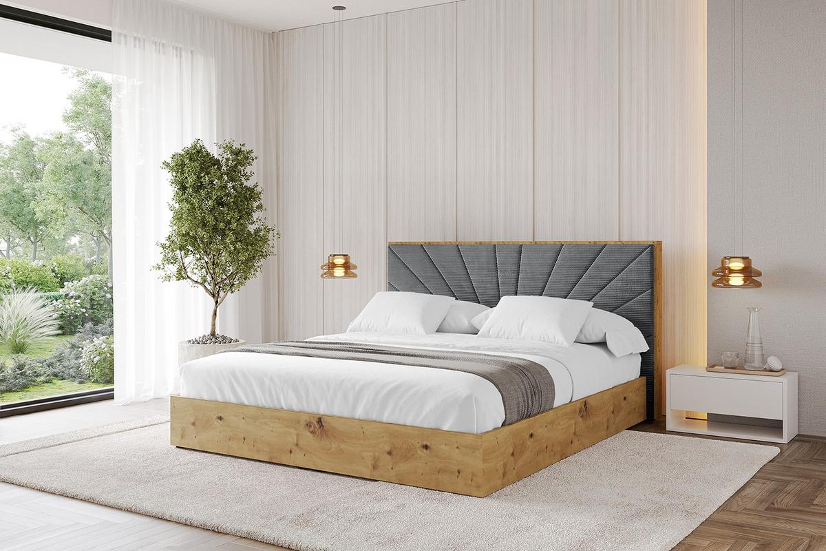 POLSTERBETT mit Bettkasten und Lattenrost, Boxbett ohne Matratze - ENZO6 180x200 Dunkelgrau - Anthrazit, Holzwerkstoff/Textil (180/200cm) - ALTDECOR