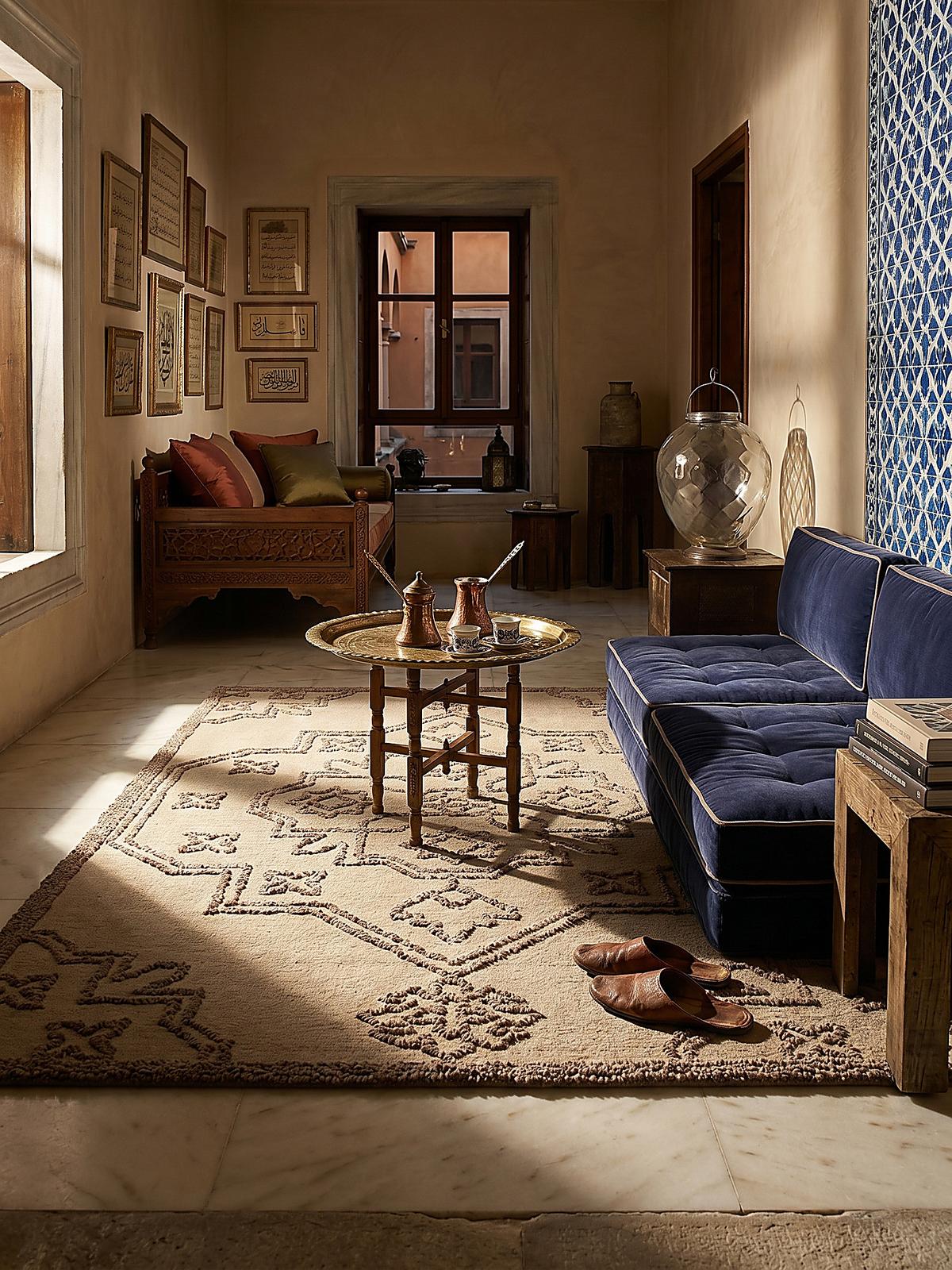 WOLLTEPPICH TINGIR, abstrakt, Natur, 200 x 290 cm - Beige, Textil (290/200cm) - KADIMA DESIGN