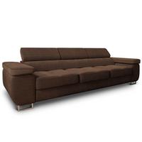 BETTSOFA MOSINE Braun Kordstoff mit Schlaffunktion - Braun, Textil (281/87/98cm) - MASSENO