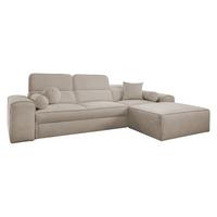 ECKSCHLAFSOFA Vito I, Seite: Rechts - Hellbraun, Holz/Textil (276/187cm) - MIRJAN24