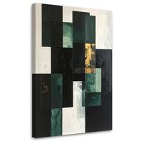 LEINWANDBILD 3D und geometrisch 30x45cm - Grün, Textil (30/45cm) - Feeby