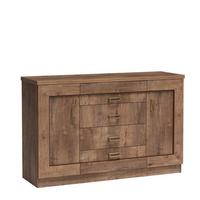 KOMMODE UDINE 140/90/44cm mit 4 Schubladen 2 Türen Bronzefarben - Bronzefarben, Holzwerkstoff (140/90/44cm) - MASSENO