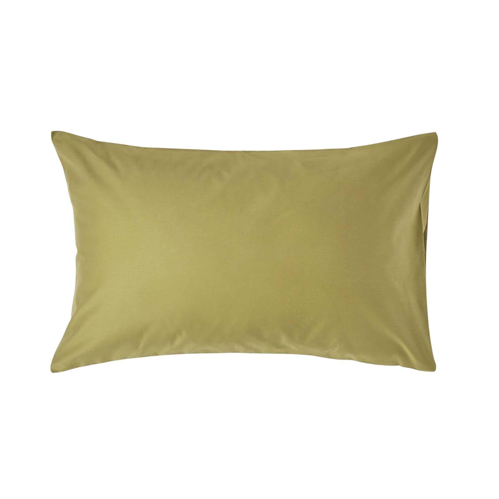 KISSENBEZUG Premium, Ägyptische Baumwolle, Fadendichte 1000 - Olivgrün, Textil (48/74cm) - Homescapes