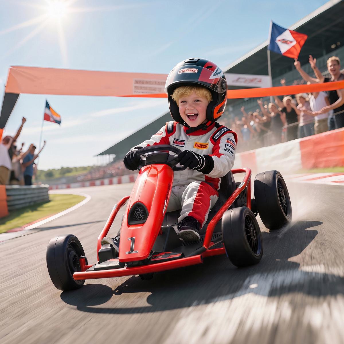 ELEKTRO-GO-KART Kunststoff Metall Rot - Rot, Kunststoff (115/77/54cm) - HOMCOM