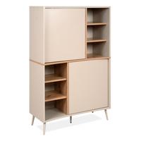 HIGHBOARD Kaschmir, Eiche Artisan 90 x 140 cm, Kommode mit Push-to-Open - Kaschmir/Eiche Artisan, Holzwerkstoff (90/140/37.5cm) - Furn.Design
