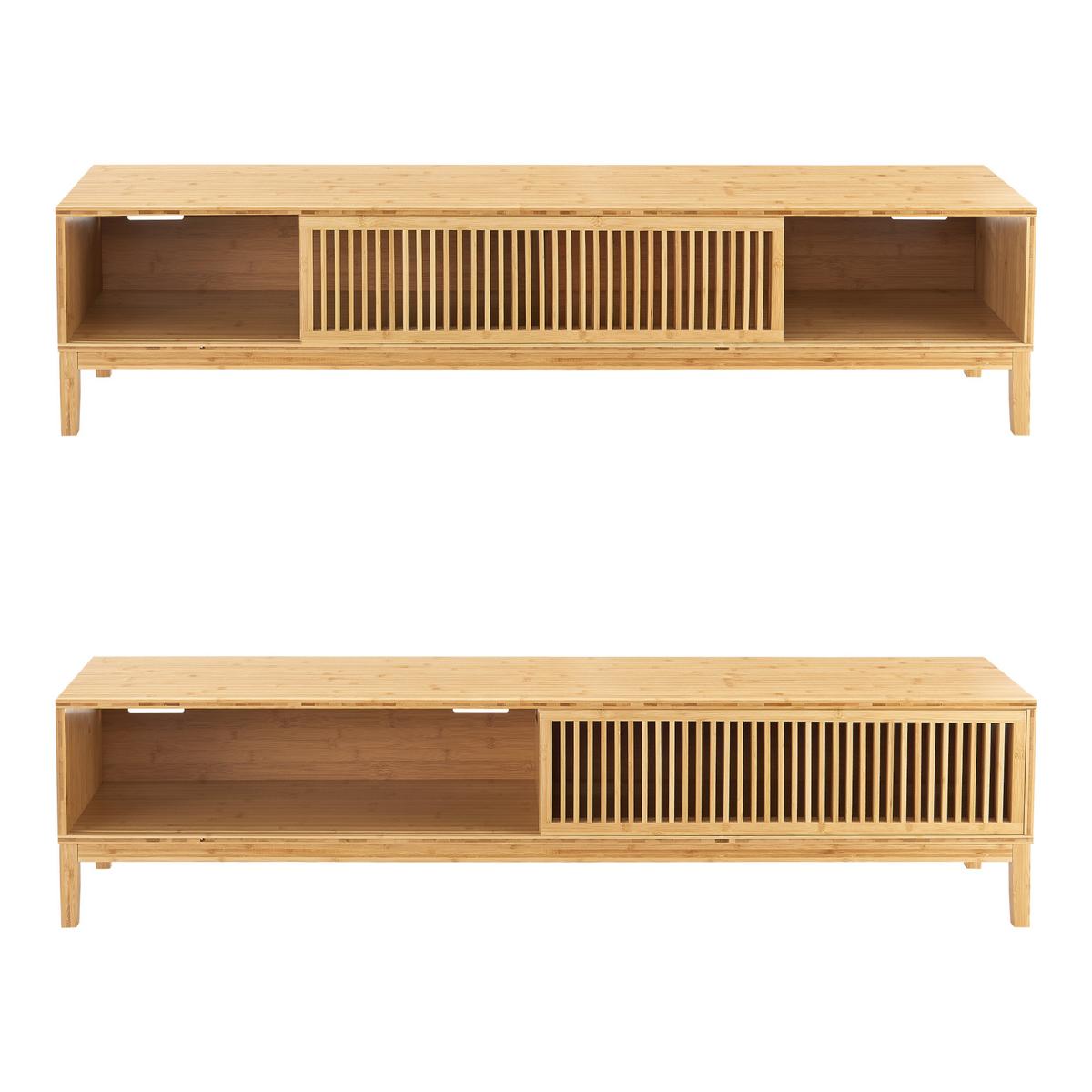 LOWBOARD Videbæk - Naturfarben, Holz (160/38/40cm) - [en.casa]