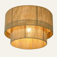 DECKENLEUCHTE Clemens Ⅲ 40/40/28 cm - Braun, Metall (40/40/28cm) - Nettlife