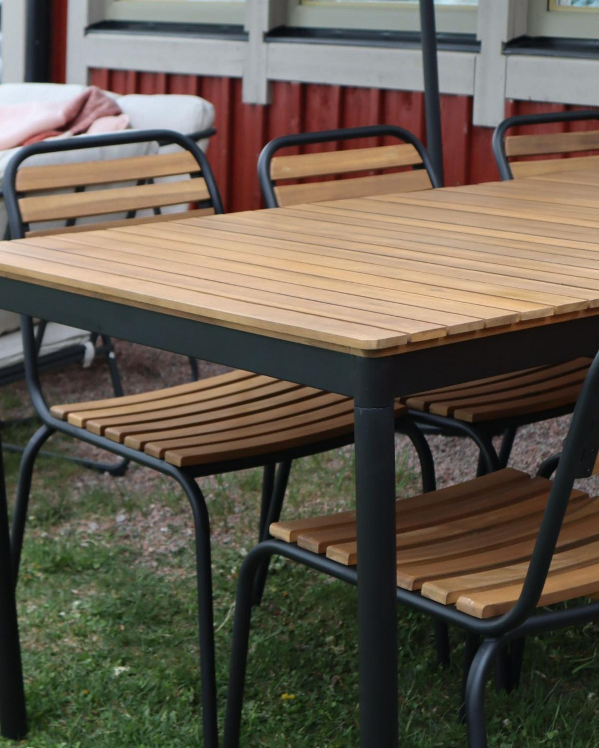 ESSTISCH Heller Holzfarbton Vallese - Hellbraun, Holz (180/90/76cm) - Beliani