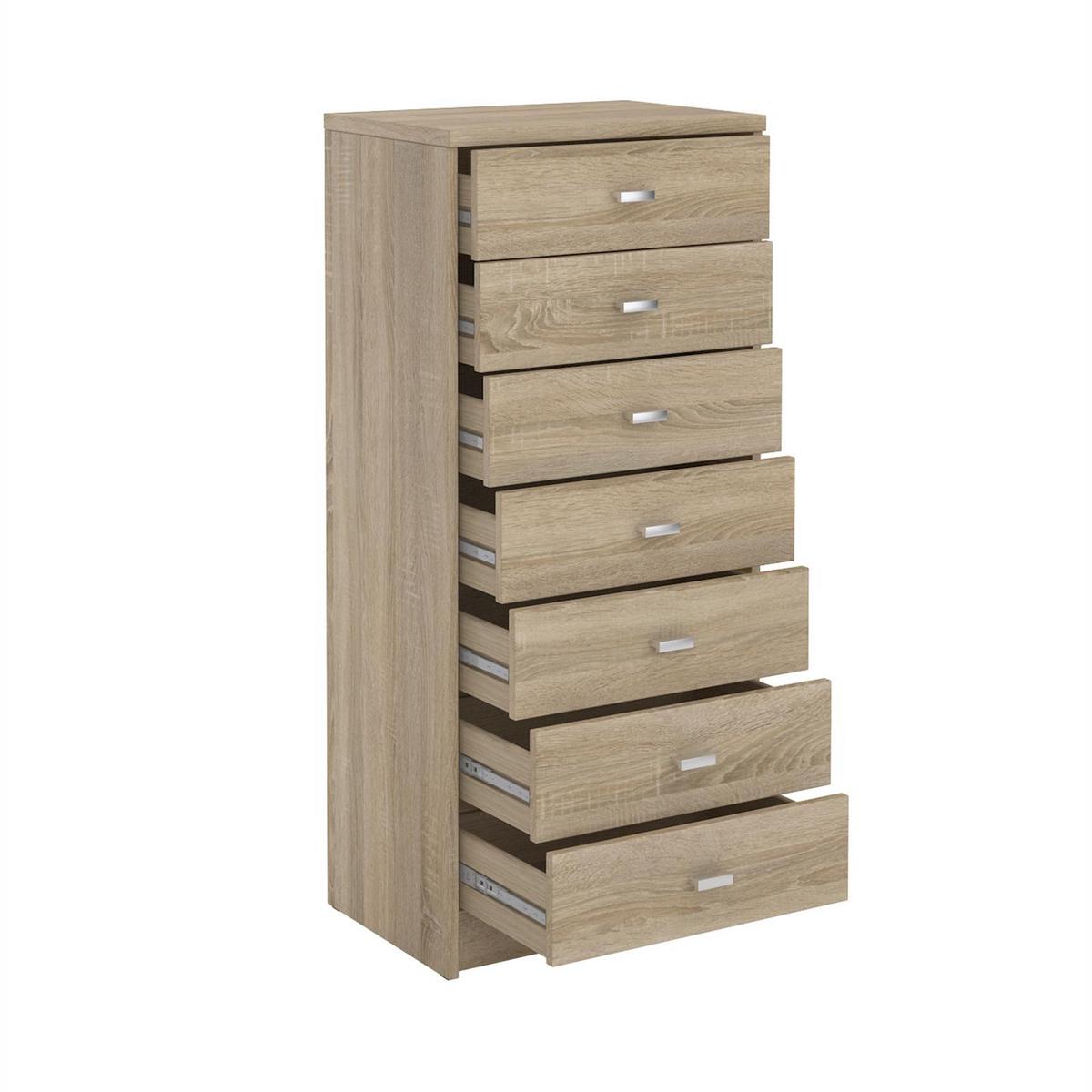 SCHUBLADENKOMMODE FEHMARN Sonoma Eiche - Sonoma Eiche, Holzwerkstoff (50/110/35cm) - CARO-Möbel