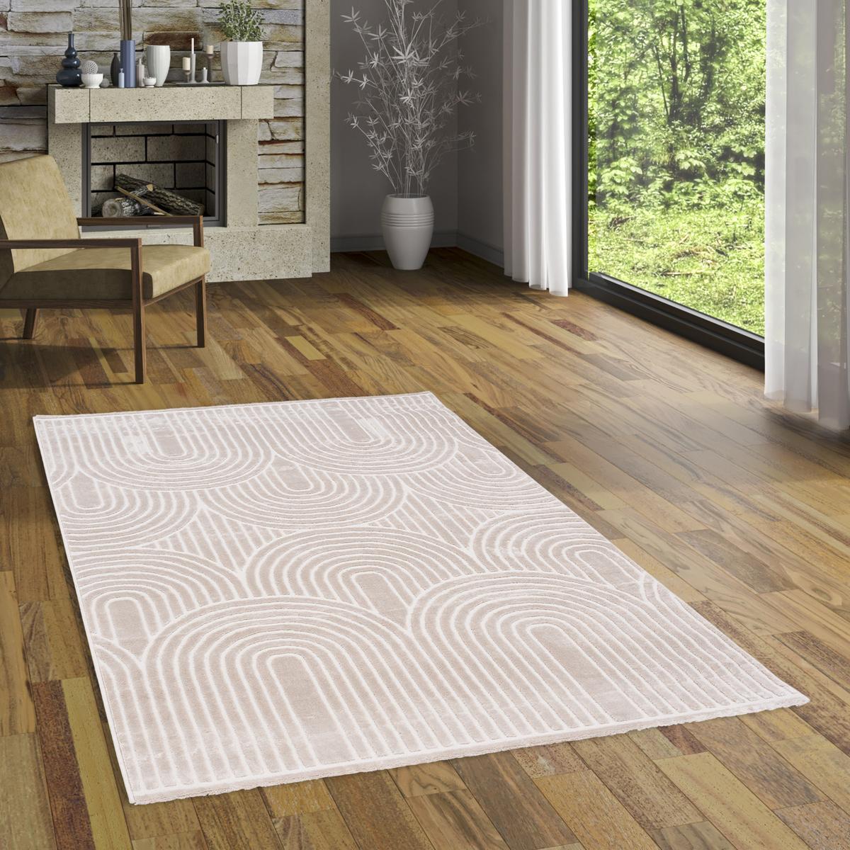 SOFT TEPPICH LUCIA - Beige, Textil (120/170cm) - Pergamon