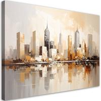 LEINWANDBILD Städte & Architektur 45x30cm - Beige, Textil (45/30cm) - Feeby