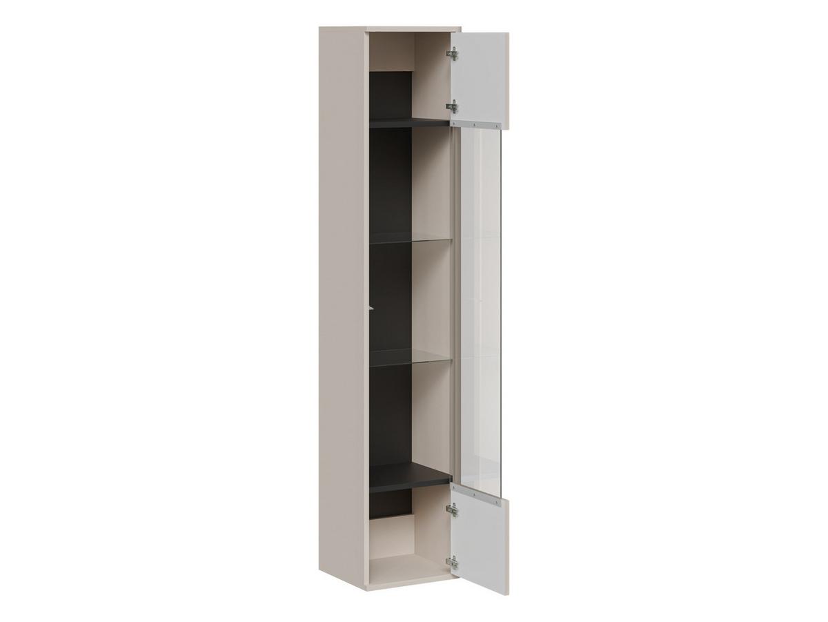 WOHNWAND Philippe IV - Nussbaumfarben/Schwarz, Holzwerkstoff (190/30/31cm) - MIRJAN24