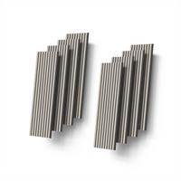 WANDPANEELE Grivola Eiche 8 Stück - Eichefarben, Holzwerkstoff (120/40/1.8cm) - Livinity®
