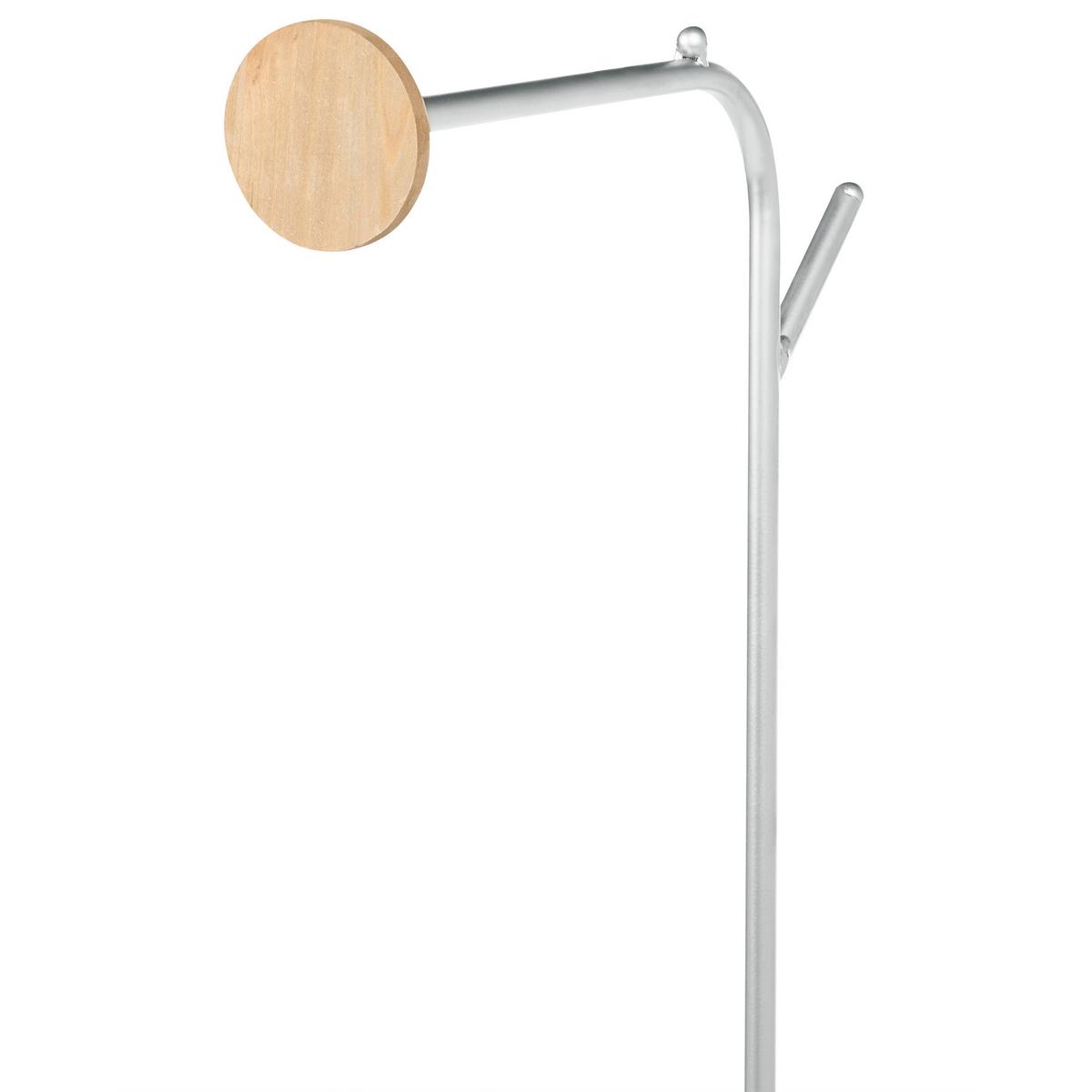 GARDEROBENSTÄNDER Silber Eureka - Silberfarben, Metall (48/171/30cm) - Beliani