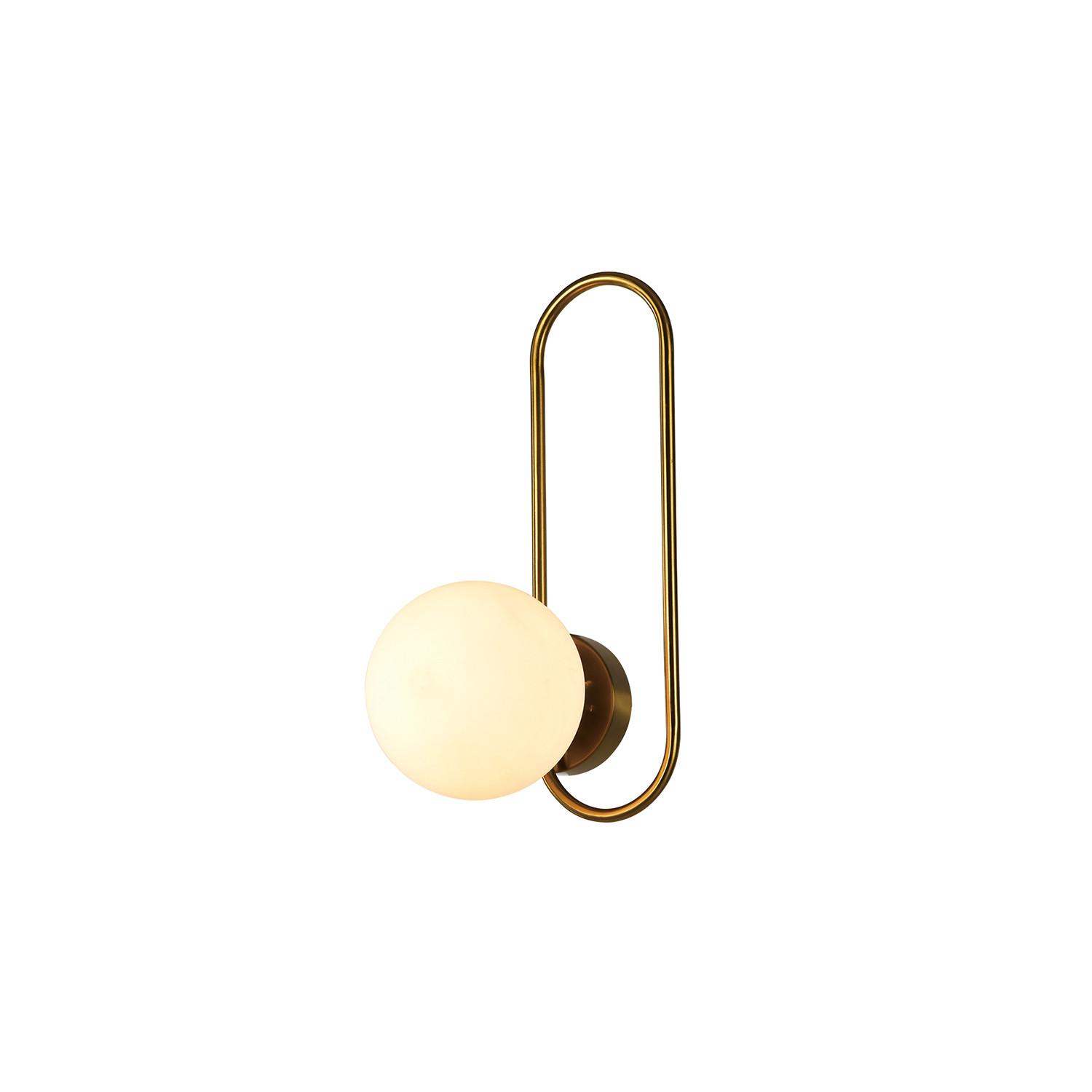 WANDLEUCHTE Marvelli - Goldfarben, Metall (34.5/18/16cm) - Nettlife