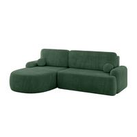 ECKSOFA mit Schlaffunktion und Bettkasten LIRA-L - 264x172x89 Grün - Grün, Holzwerkstoff/Textil (264/172cm) - ALTDECOR