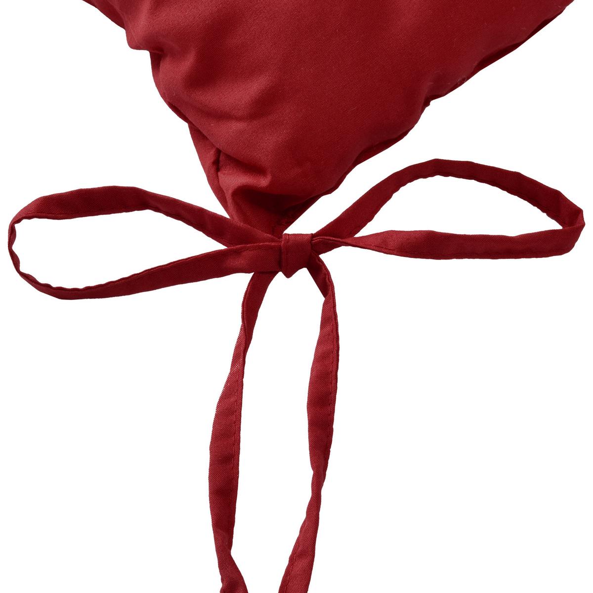 STUHLKISSEN Lea 40/40/5 cm Dunkelrot 4tlg - Dunkelrot, Textil (40/40cm) - Beautissu 