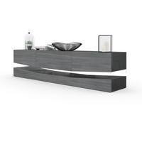 LOWBOARD City Fronten in Avola-Anthrazit - Anthrazit, Holzwerkstoff (178/48/39cm) - Vladon