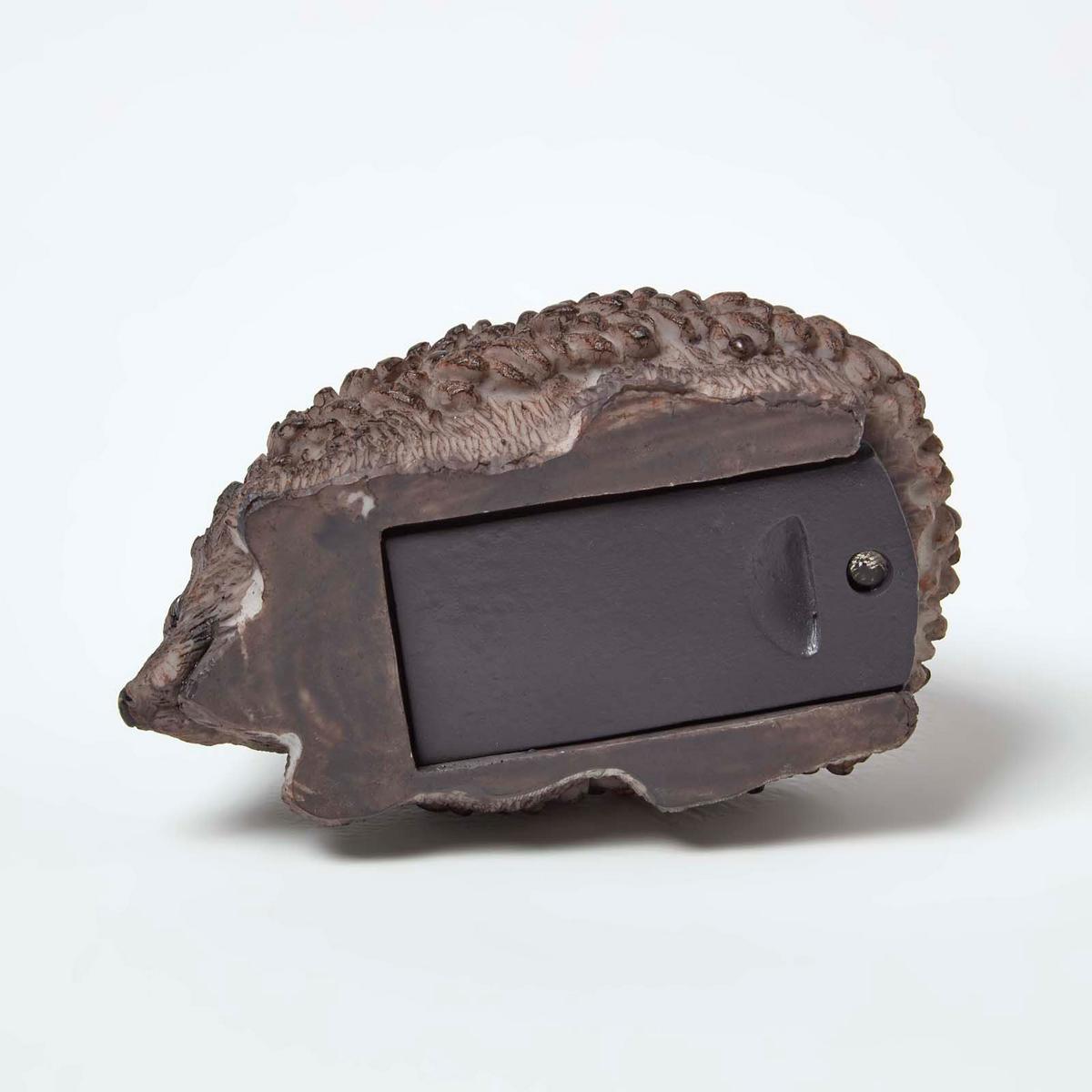 GARTENFIGUR IGEL mit Schlüsselversteck - Braun, Kunststoff (6/6.9/11cm) - Homescapes