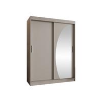 SCHWEBETÜRENSCHRANK Wika 150 cm mit Schubladen - Kaschmir/Silberfarben, Holzwerkstoff/Kunststoff (150/200/62cm) - MIRJAN24