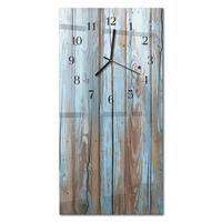 WANDUHR aus Glas 30x60 cm - Holz - Multicolor, Glas (30/60/0.4cm) - TULUP