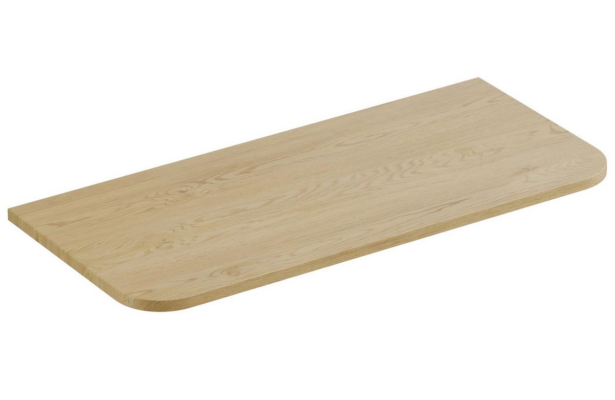 WASCHBECKENUNTERSCHRANK Cremona 2 Schublade Eiche - 100 x 46 x 54 cm - Eichefarben, Holz (100/54/46cm) - Badplaats