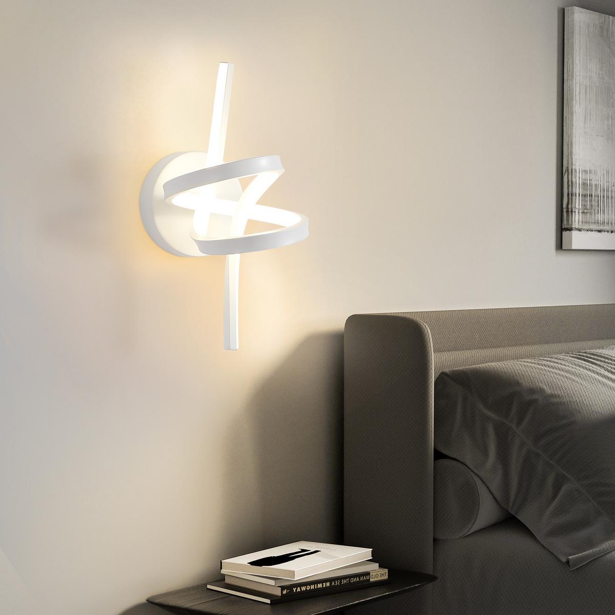 LED - WANDLEUCHTE Nixion 17/19.5/31 cm - Weiß, Metall (17/19.5/31cm) - ZMH