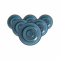 ESPRESSOUNTERTASSEN Bali blau ø 12,5 cm 6er Set - Blau, Keramik (12.5cm) - Ritzenhoff Breker