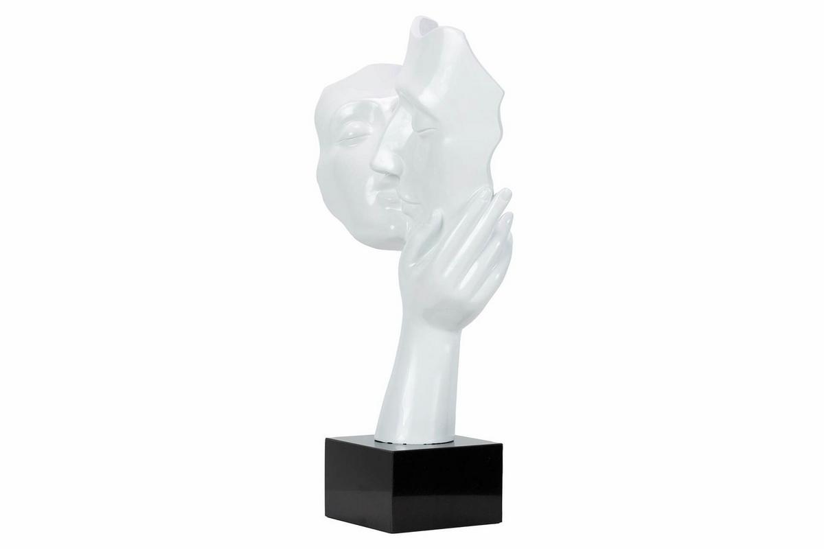 SKULPTUR Weiß 27/50 cm - Weiß, Stein (4.6/50/14cm) - KUNSTLOFT