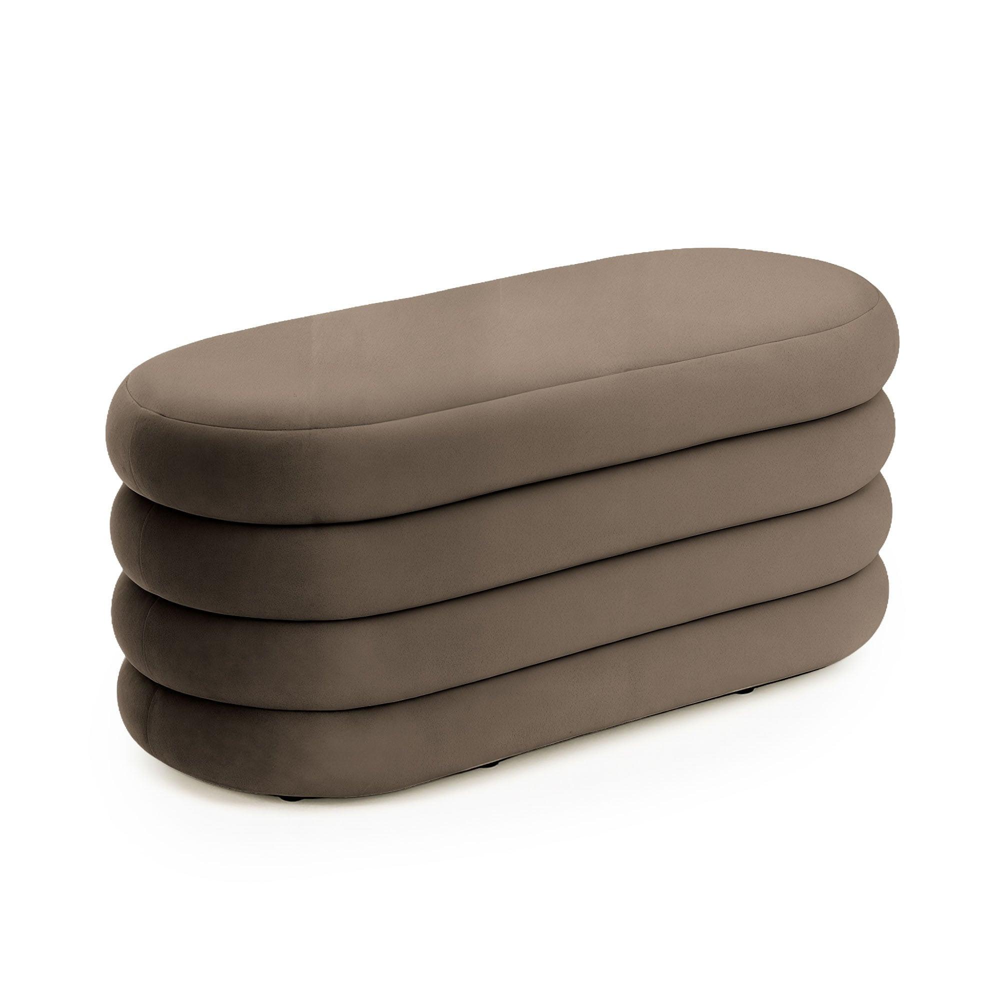 POLSTERBANK mi Stauraum Braun - Braun, Textil (100/42/42cm) - RAUMHIRSCH FURNITURE