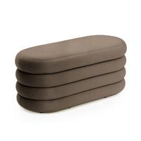 POLSTERBANK mi Stauraum Braun - Braun, Textil (100/42/42cm) - RAUMHIRSCH FURNITURE