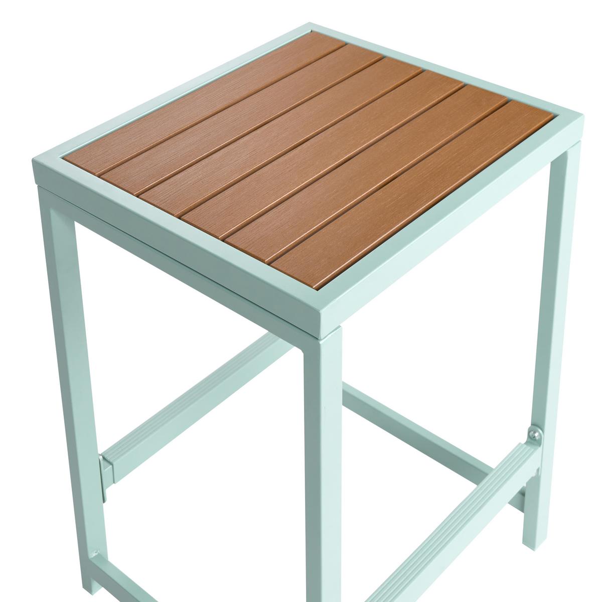 GARTEN-BARSTUHL AVETRANA Metall Hellgrün - Hellgrün, Metall (44/61/40cm) - Beliani