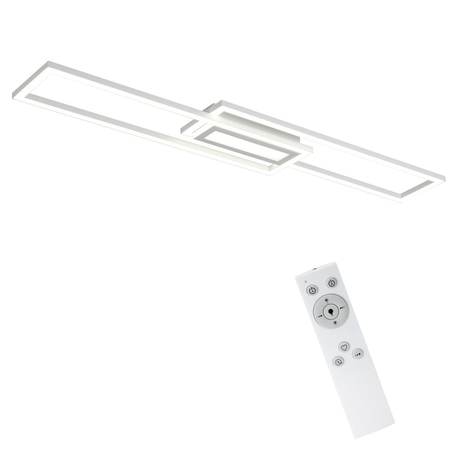 LED-DECKENLEUCHTE Tannwacht Weiß Metall 95/17.2/5 cm - Weiß, Metall (95/17.2/5cm) - ZMH