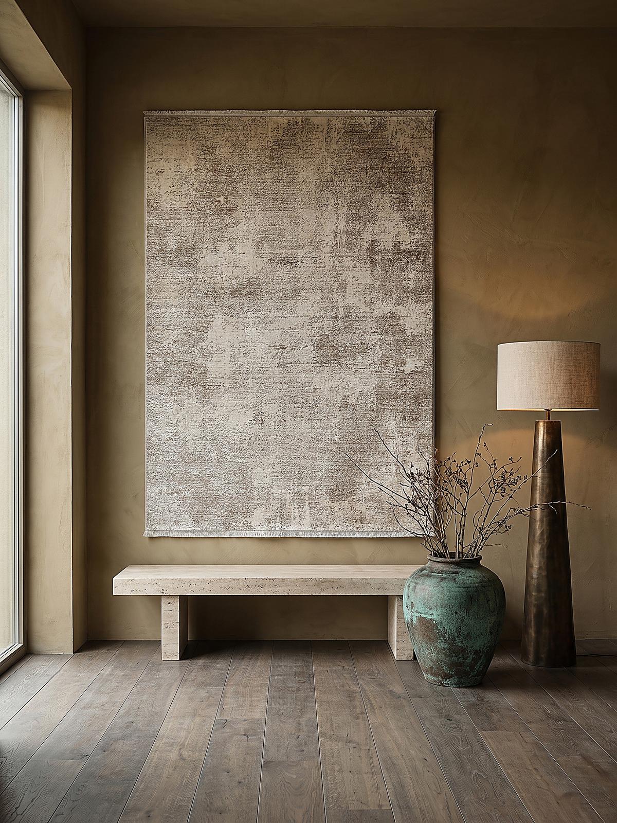 TEPPICHLÄUFER Abstrakt SCRIVIA Polypropylen Beige 80 x 300 cm - Beige, Textil (80/300cm) - KADIMA DESIGN