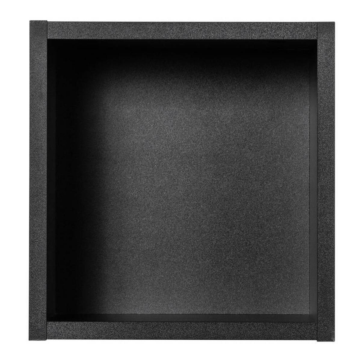 BADEZIMMERREGAL Skelbolu - Schwarz, Holzwerkstoff (27/25/21cm) - [en.casa]