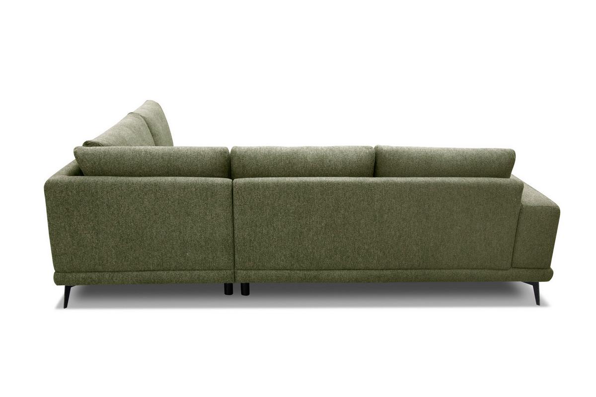 ECKSOFA MEDIOLANE 5-Sitzer, olivgrün - Olivgrün, Holzwerkstoff/Textil (282/219cm) - Wozimo