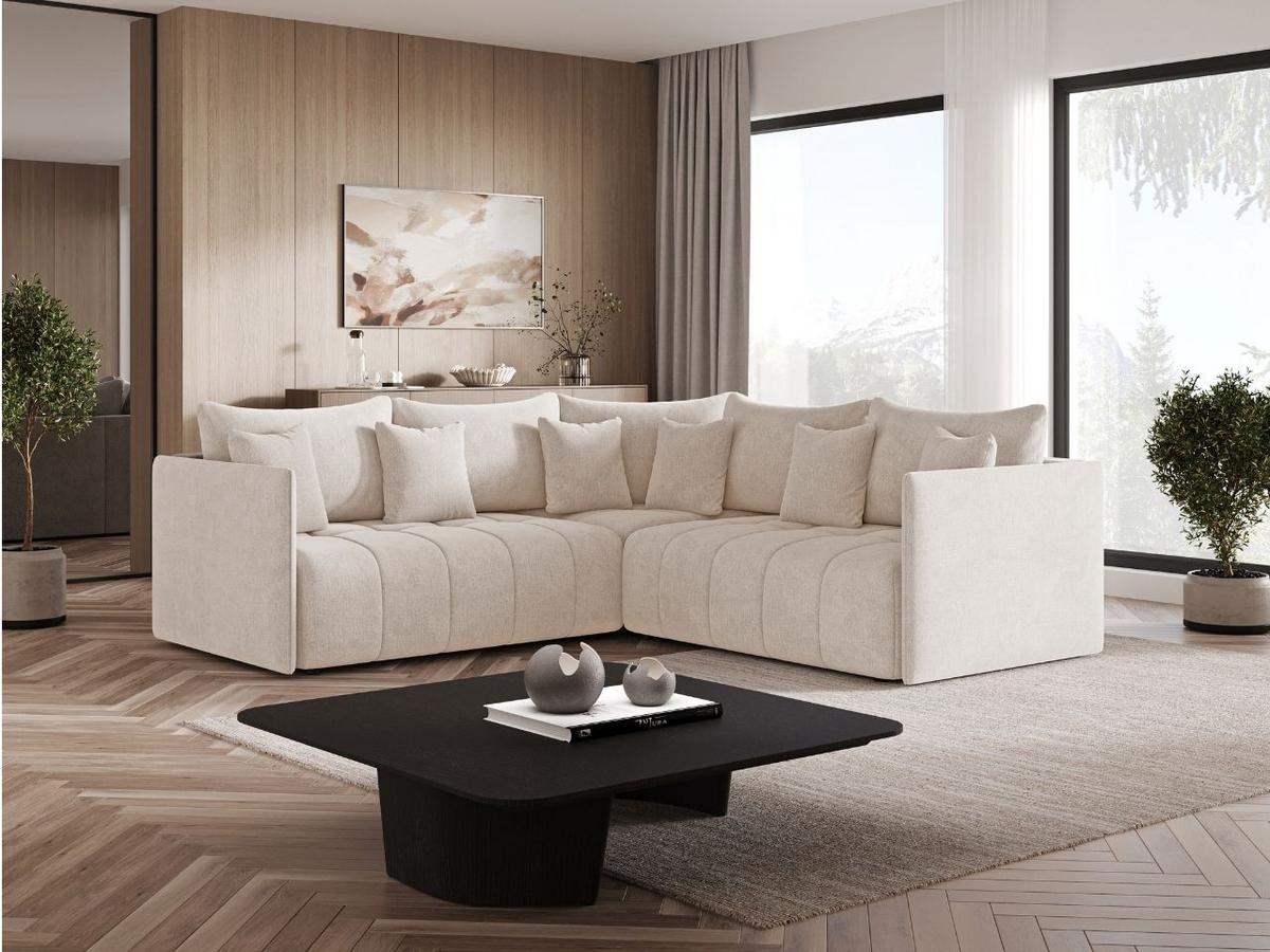 ECKSOFA Ardi Beige - Beige, Holz/Textil (240/240cm) - Graingold