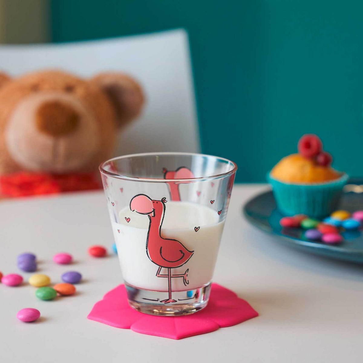 DECKEL Bambini Flamingo ø 9 cm - Pink, Kunststoff (0.001L) - Leonardo Living