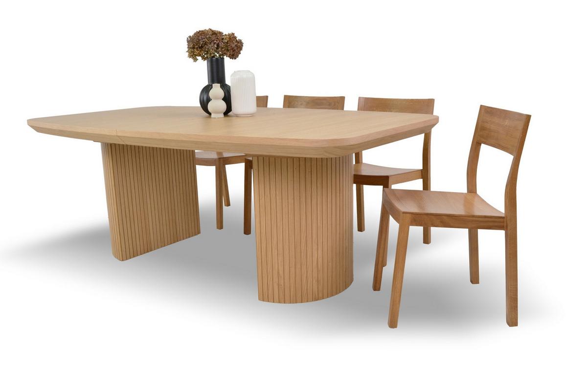 ESSTISCH LINEA Ausziehbar 200 - 300 / 110 x 76 cm - Eichefarben, Holz (200/110/76cm) - MASSENO