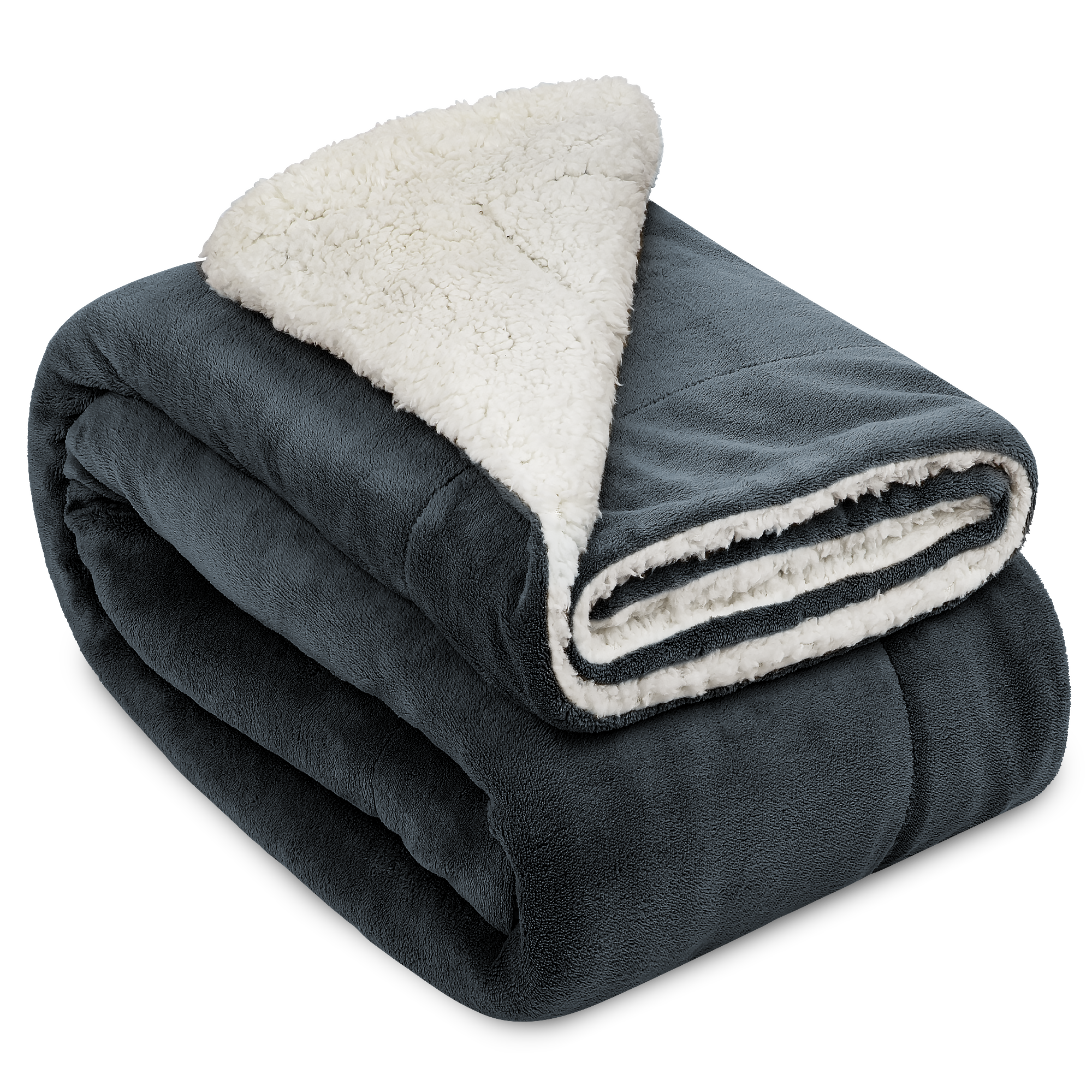 DECKE Alina 150/200 cm Anthrazit/Weiß - Weiß, Textil (150/200cm) - Beautissu 