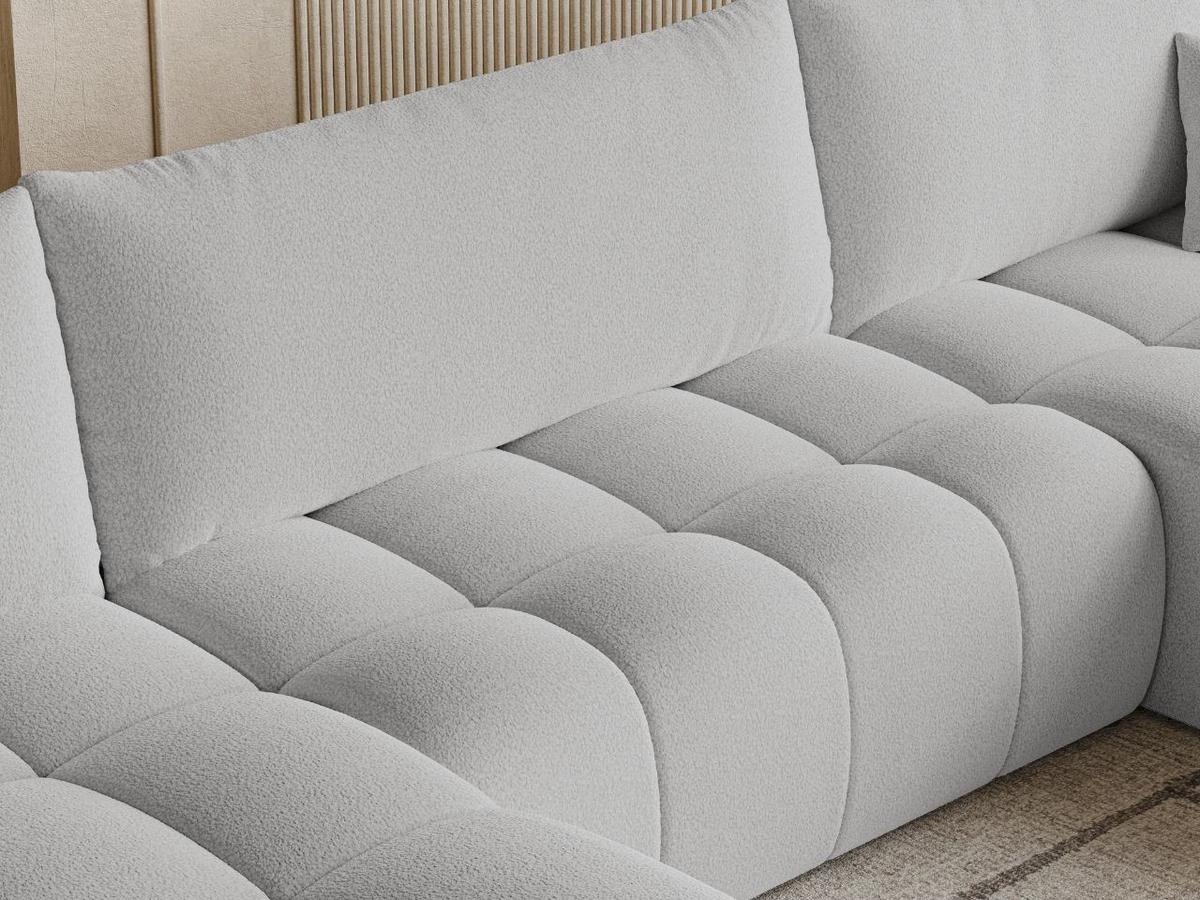 ECKSOFA U Neva Grau - Grau, Holz/Textil (370/170cm) - Graingold