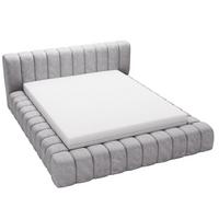 POLSTERBETT Italia 180x200 Grau - Grau, Textil (180/200cm) - Graingold