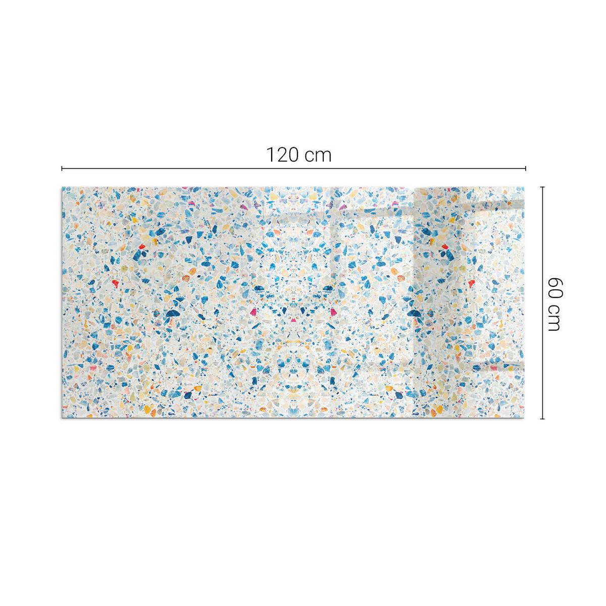 GLASPLATTE für Kamin 120x60 cm - Weiß, Glas (120/60/0.4cm) - TULUP